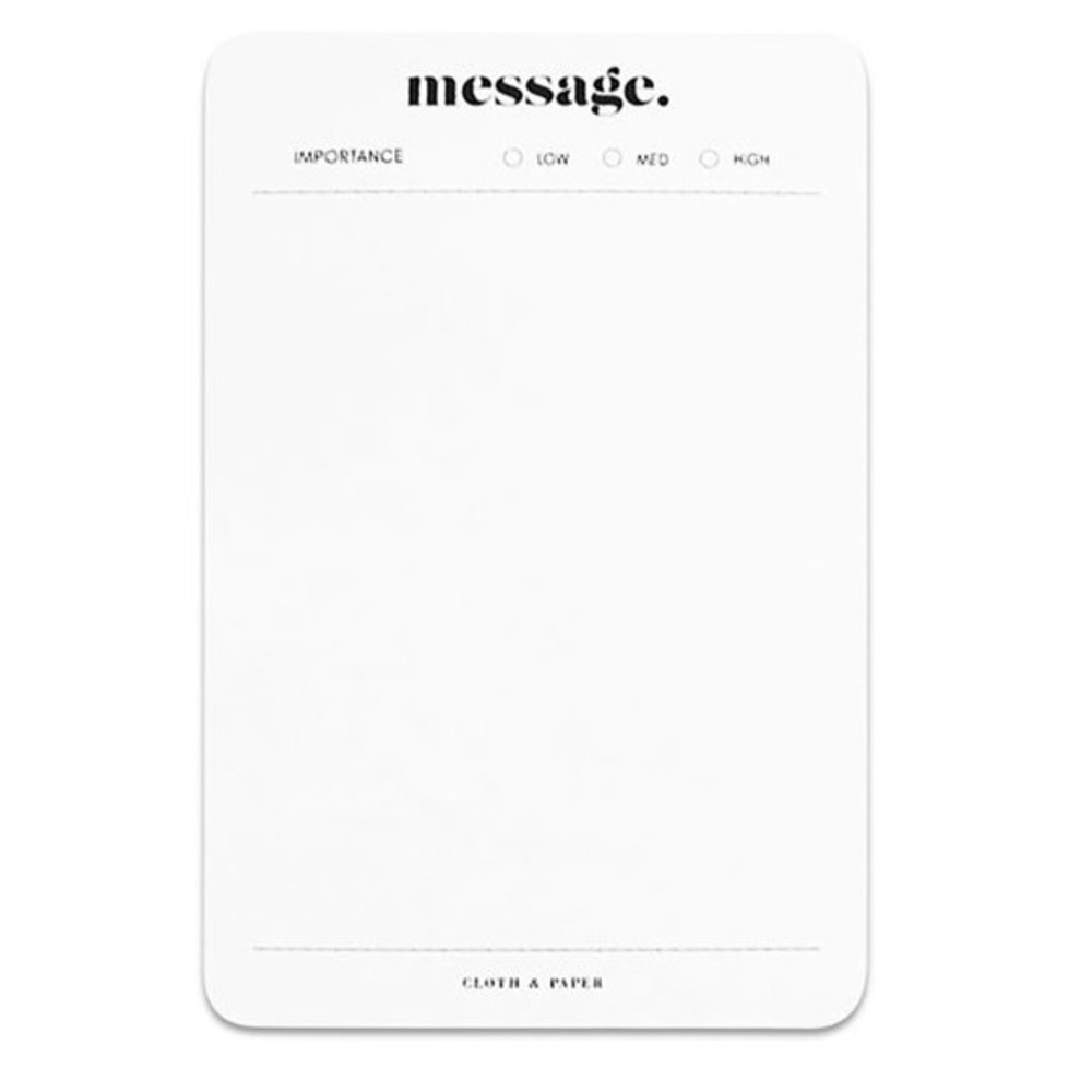 Cloth & Paper Message Notepad